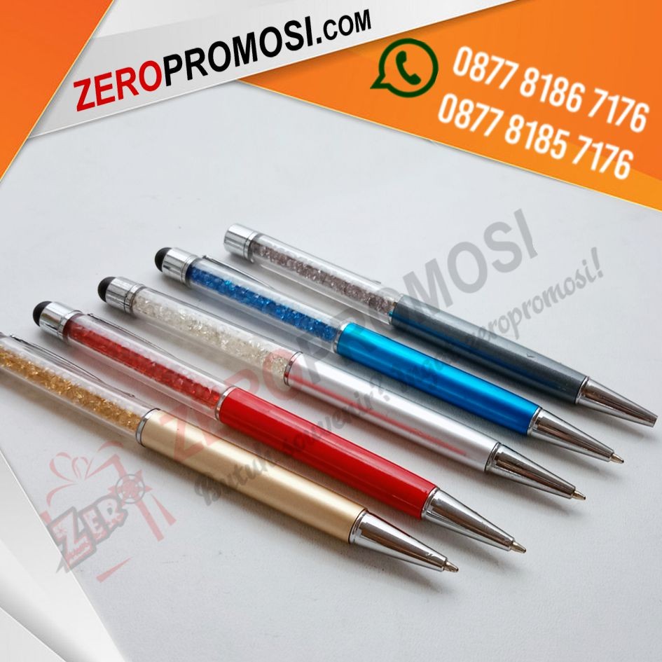 Souvenir Pen Kristal Stylus Multifungsi Bisa Custom Logo