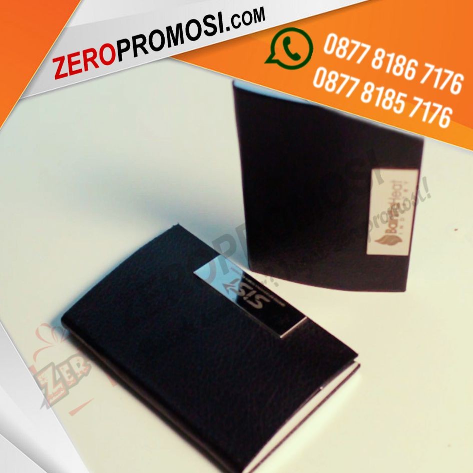 Souvenir Tempat Kartu Nama Kulit 8730 Custom