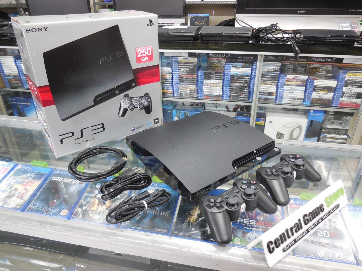 PS3 Slim Console 250GB CFW (CECH-2000) Full Games (Garansi 1 Bulan Replace)