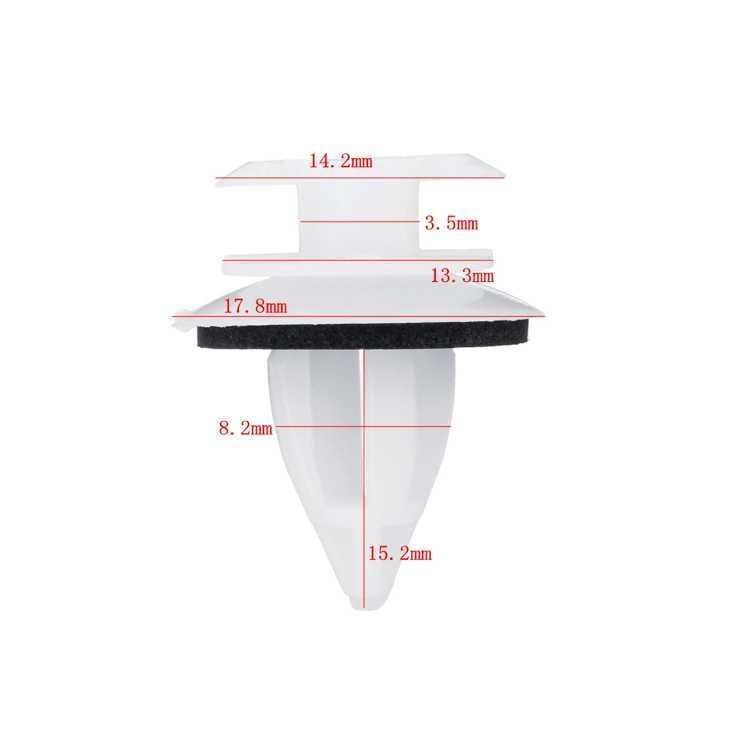 Automobile Door Buckle Seal Ring 100 PCS Fasteners – Cincin Segel Pintu Mobil dengan 100 PCS Penjepit Cepat