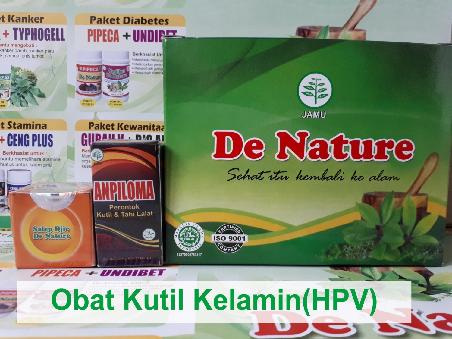 Salep Perontok Kutil Kelamin/Jengger Ayam Anpiloma&Djie De Nature ASLI 100%