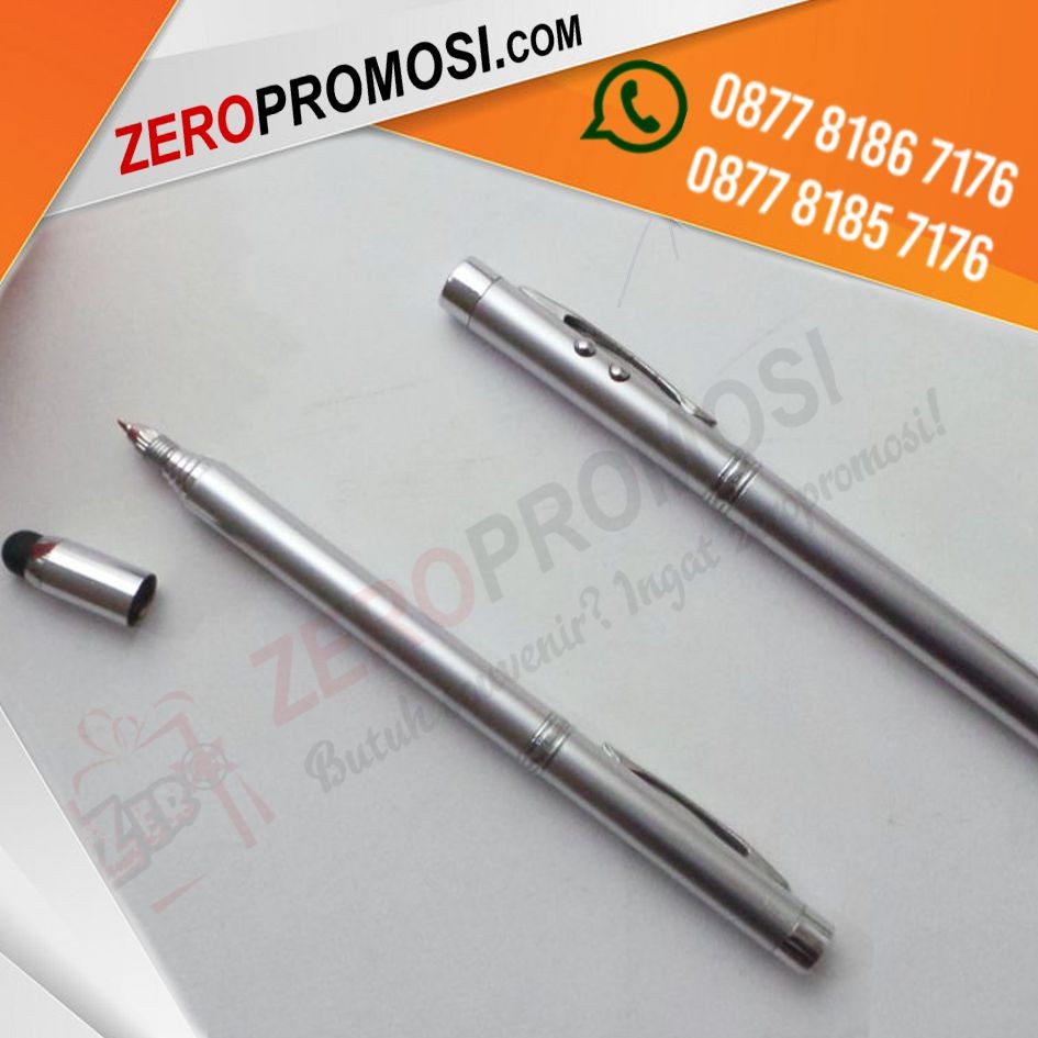 Souvenir Pulpen Antena Laser Pointer 5in1 Eksklusif Bisa Cetak Logo