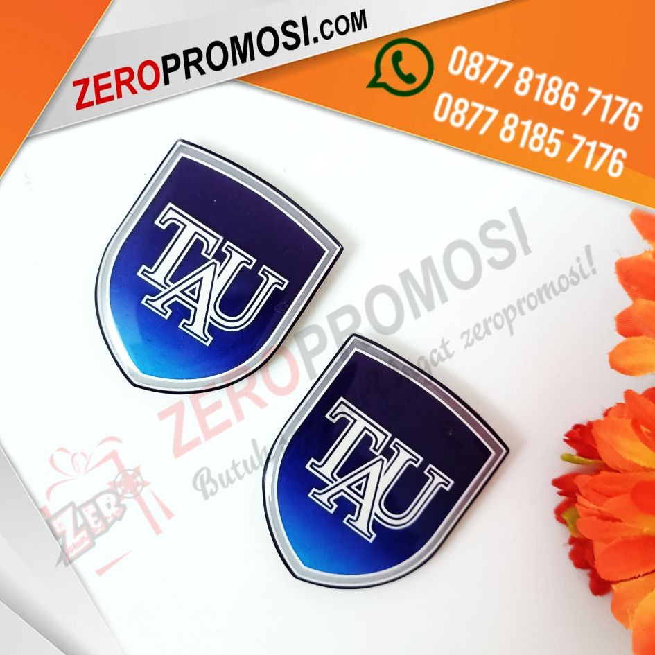 Souvenir Name Tag Segitiga Pin Magnetic Custom