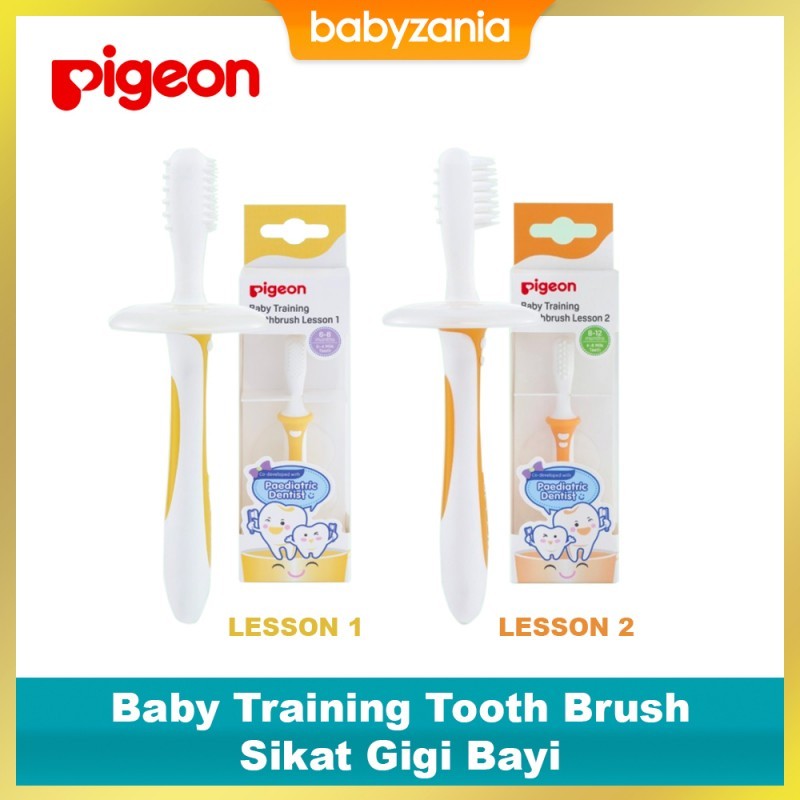 Pigeon Baby Training Tooth Brush Sikat Gigi Bayi Lesson - 1 Pcs