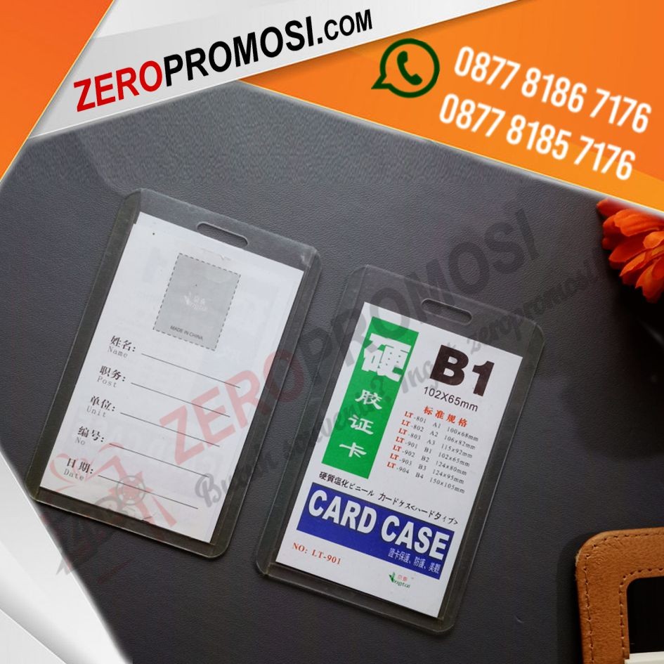 Sedia Casing Card Holder Plastik B1 Murah Untuk Souvenir