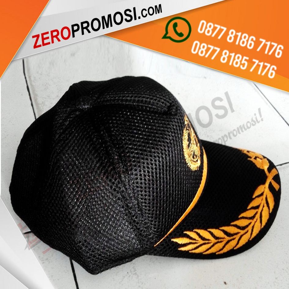 Souvenir Topi Komando Promosi Bahan Double Mess Custom Logo
