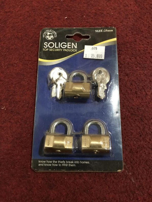 Gembok SOLIGEN Isi 3 ( 25mm )