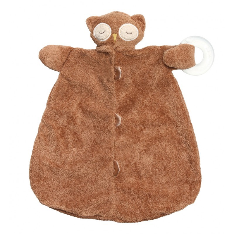 Angel Dear Teether Blankie / Selimut Gigitan Bayi - Owl