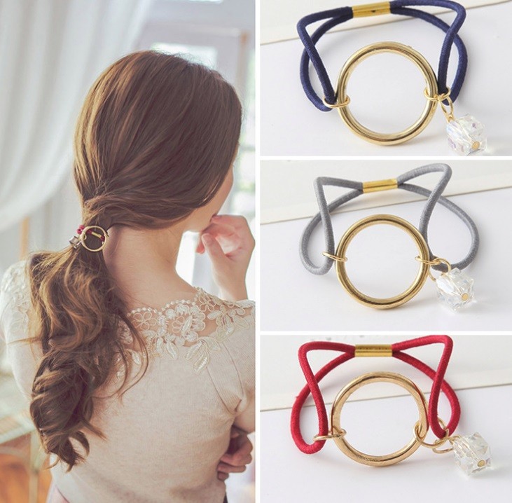 Ikat Rambut Korea Ring Diamond