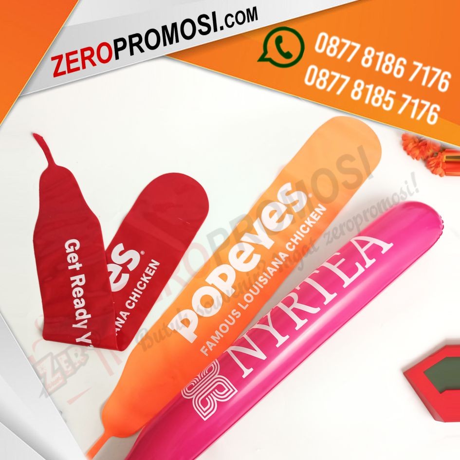 Balon Tepuk Panjang Cetak Logo Murah – Balon Supporter