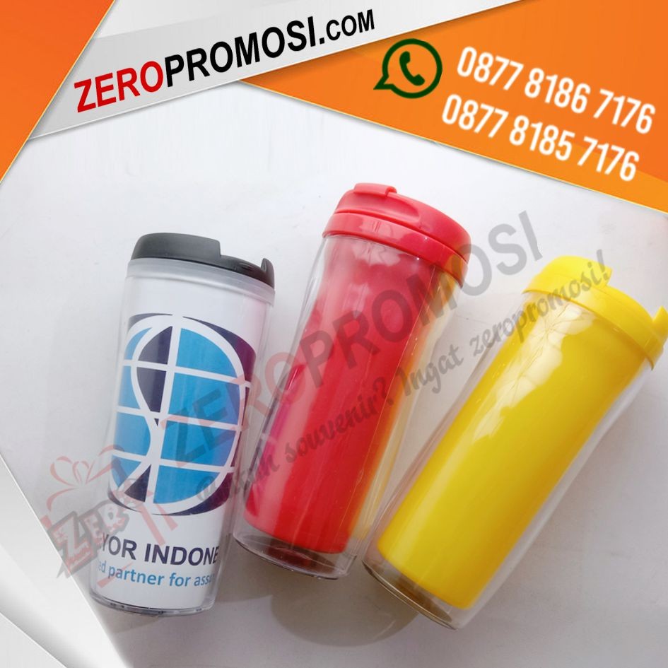 Sedia Souvenir Unik Tumbler Air Minum G-19 Insert Paper Murah