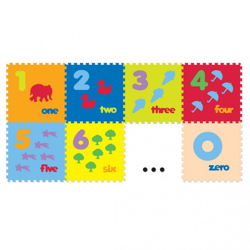 Evamats Puzzle Angka & Gambar - 10 Pcs