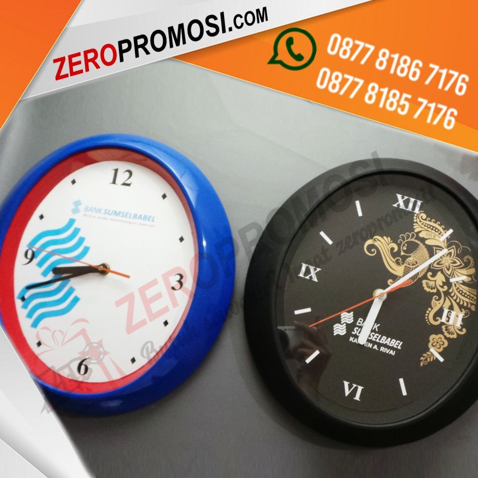 Produksi Souvenir Eksklusif Jam Dinding Bentuk Oval Custom Termurah