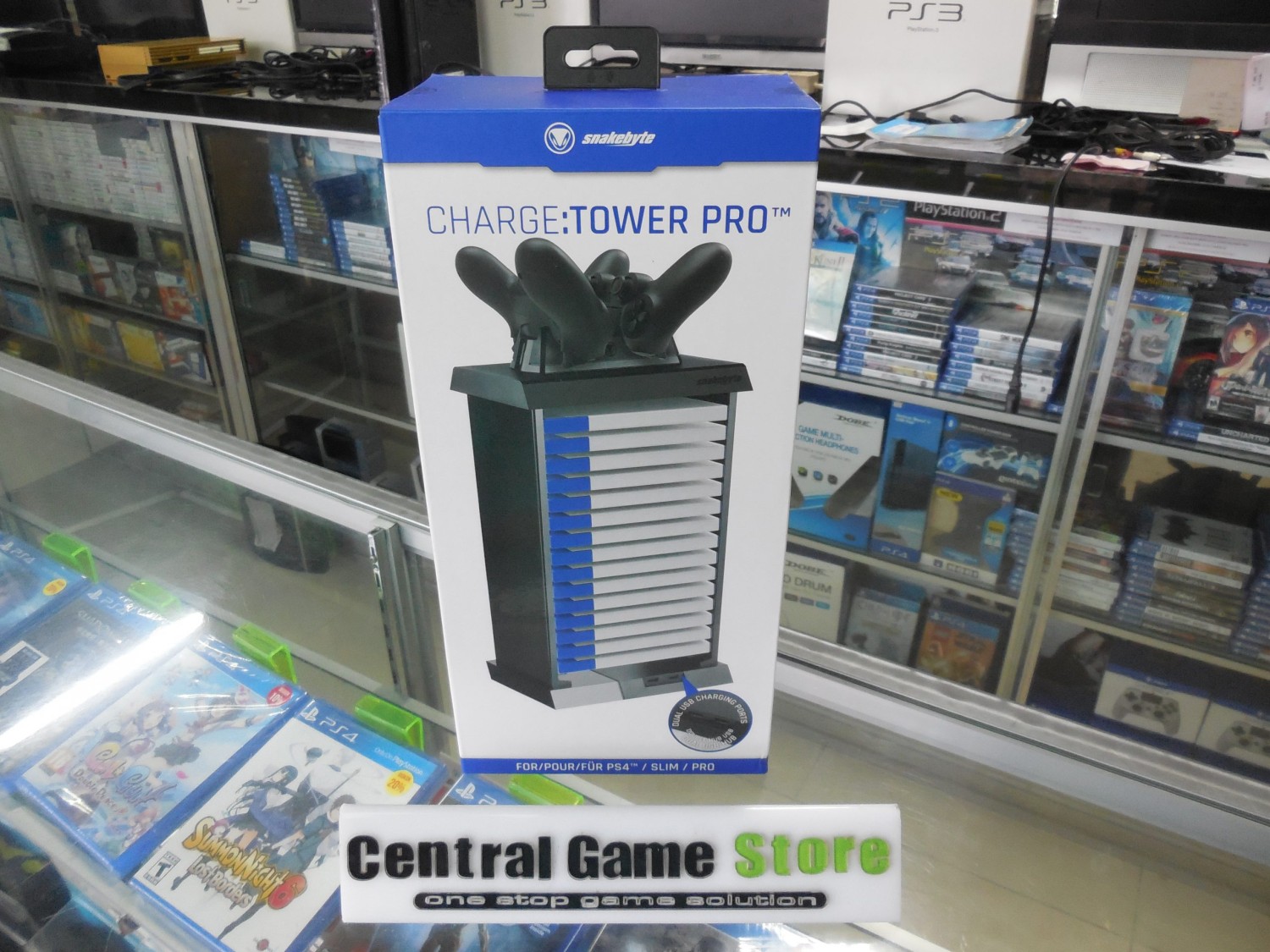 PS4 Snakebyte Charge : Tower Pro for PS4 FAT, PS4 Slim and PS4 Pro