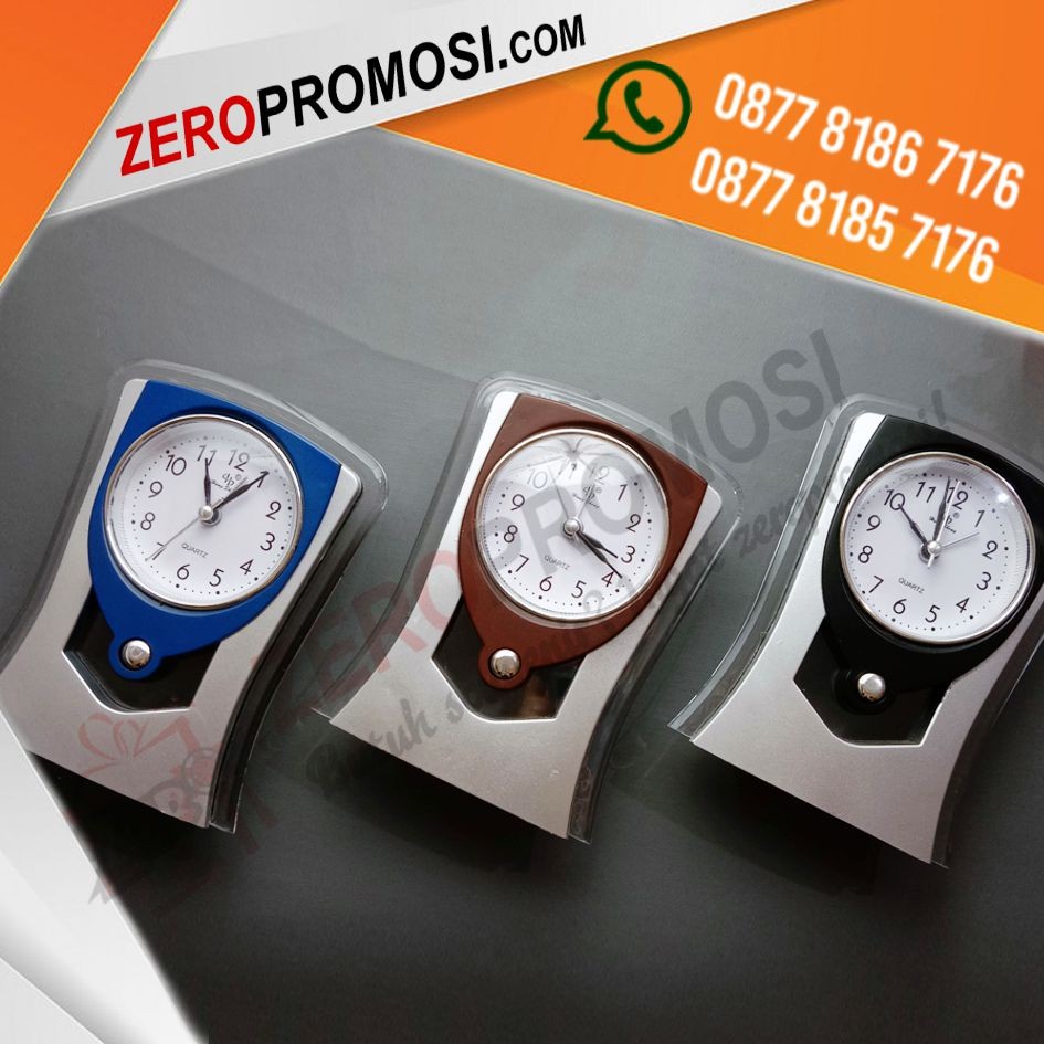 Souvenir Jam Meja Kantor Murah Kode JMP-813 Custom
