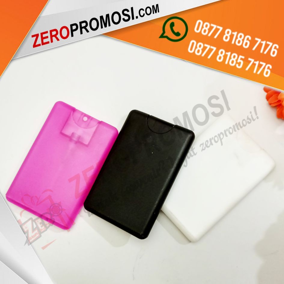 Souvenir Pocket Card Hand Sanitizer Spray Unik Isi 20 ML