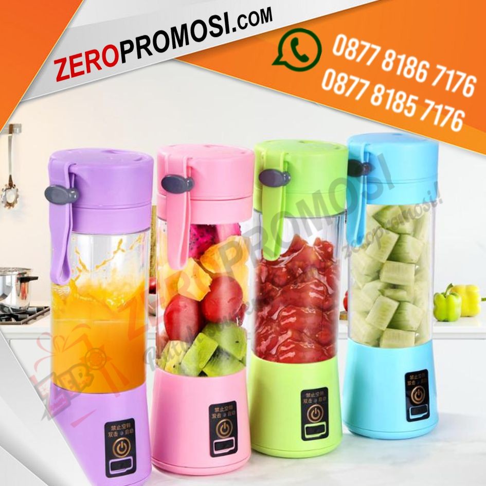 Produk Tumbler Multifungsi Electric Juicer Cup Mini Bisa Cetak Logo