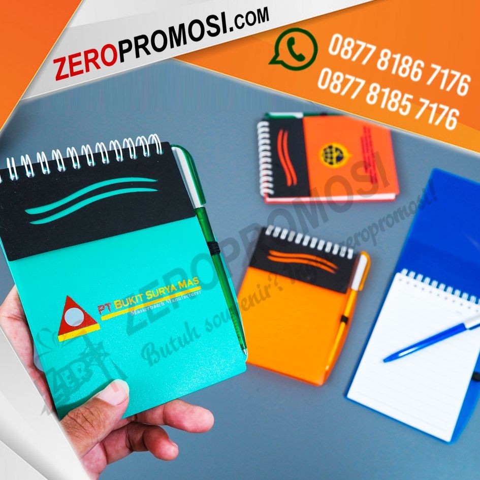 Souvenir Kantor Memo Plastik Kecil Custom Logo