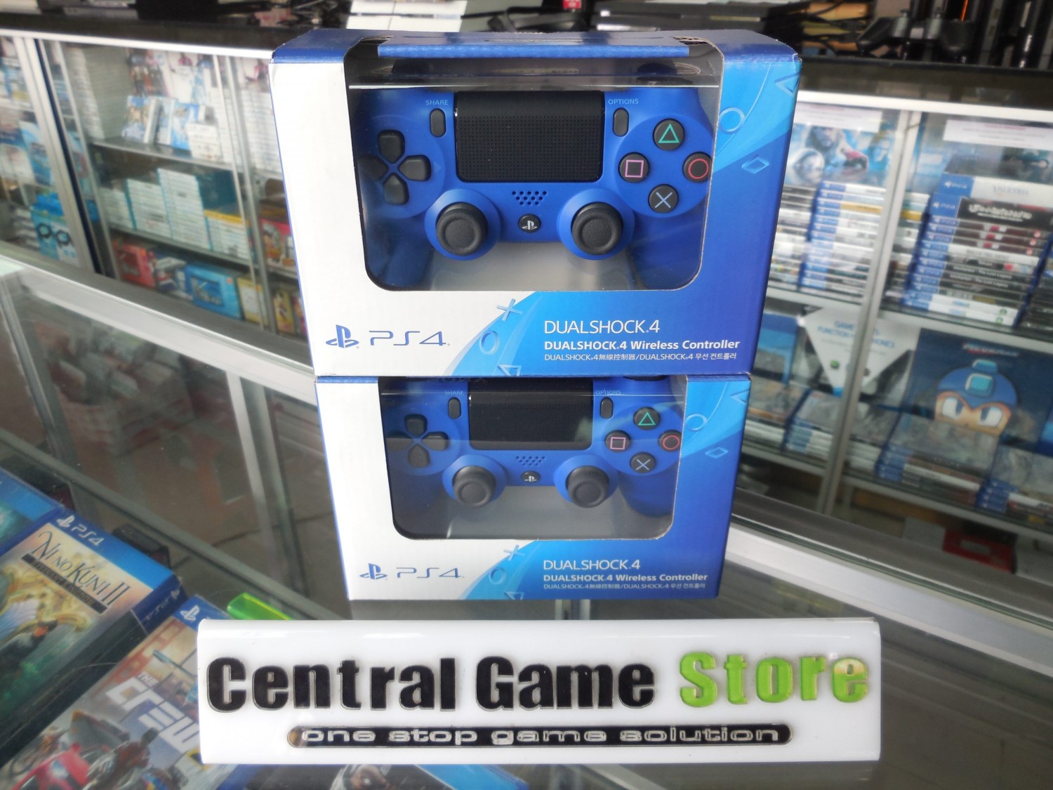 PS4 New Dualshock 4 Wireless Controller Light (Wave Blue)