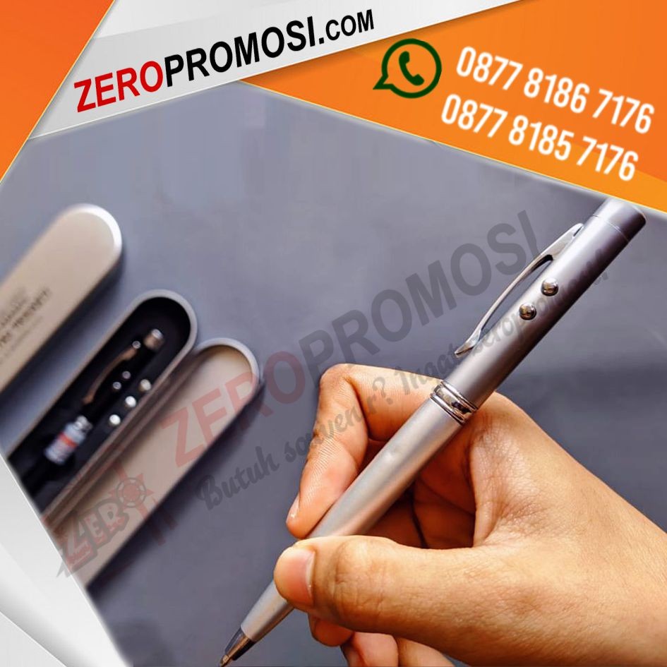 Souvenir Mewah Pulpen Laser 3IN1 Kotak Kaleng Custom Logo