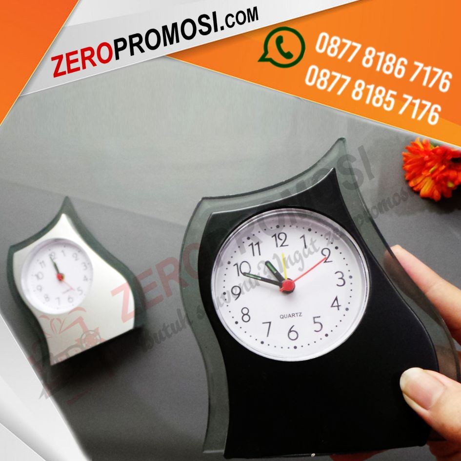 Produk Jam Meja Unik JMP-205 Custom Logo Untuk Souvenir