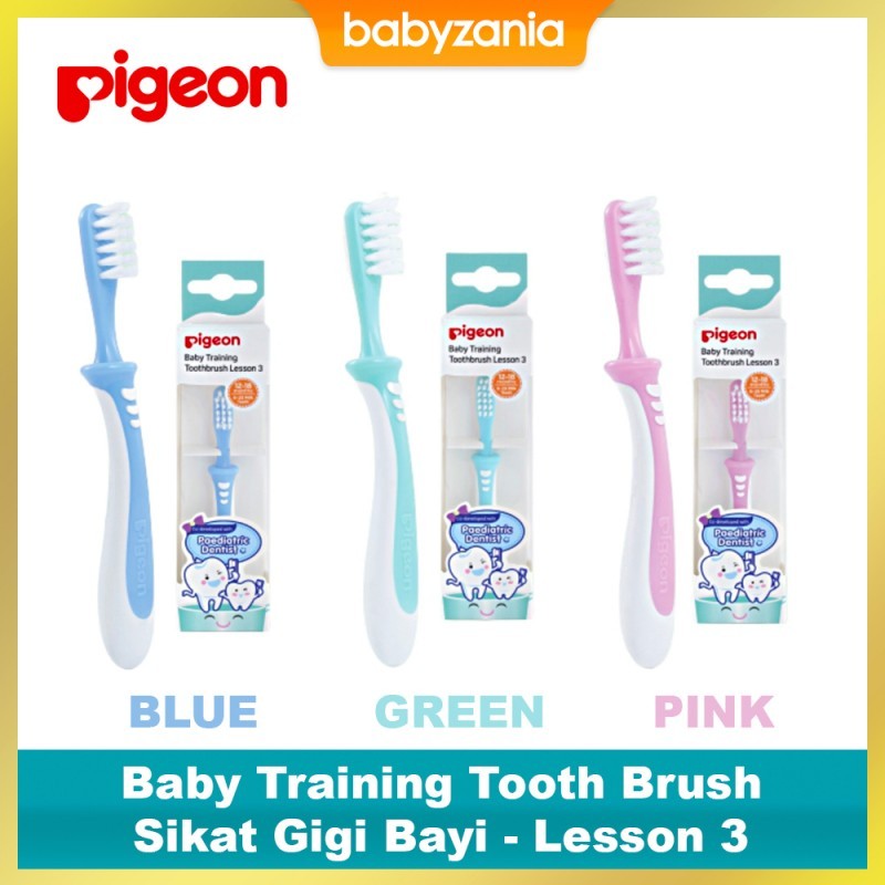 Pigeon Baby Training Tooth Brush Sikat Gigi Bayi - Lesson 3