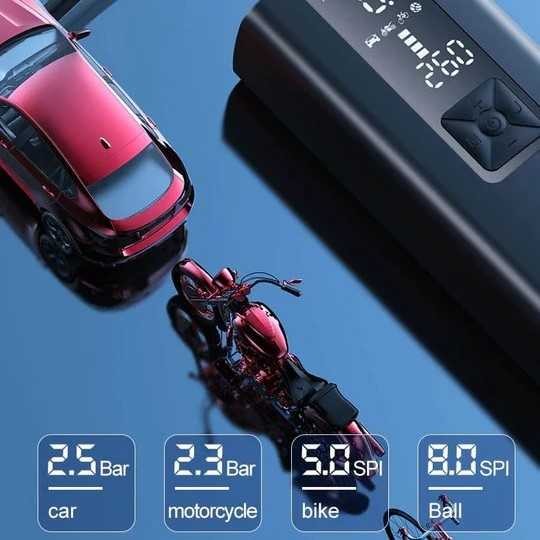 AmazeFan Pompa Ban Elektrik Digital Transportable – Tire Inflator 6000mAh