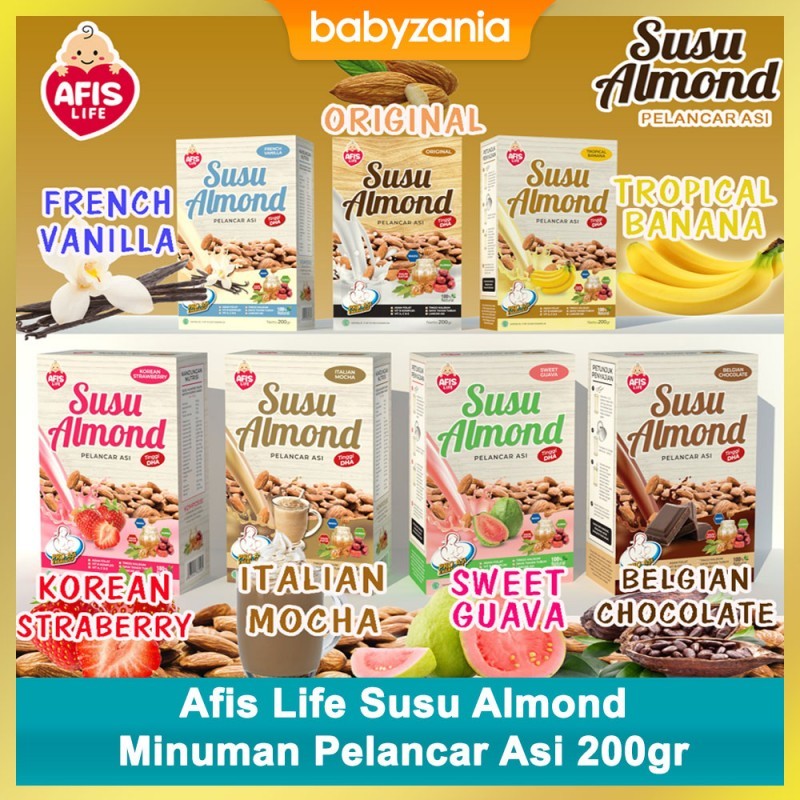 Afis Life Susu Almond Minuman Pelancar Asi 200 gr (GIMMICK)