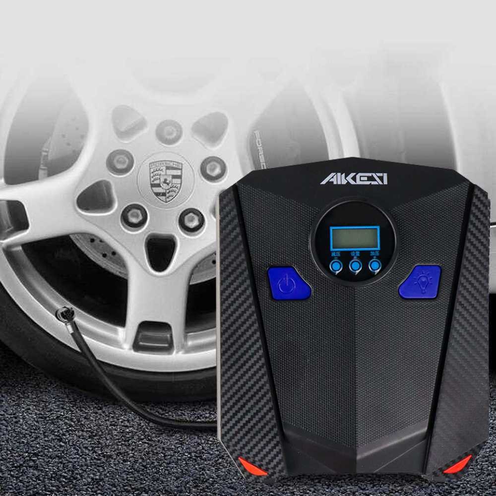 AIKESI Inflator Pompa Angin Ban Mobil Elektrik – LCD 150 PSI