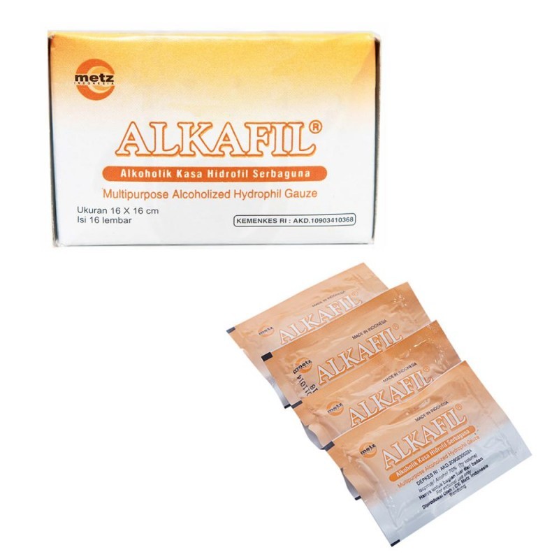 Alkafil Alkoholik Kasa Hidrofil Serbaguna - 16 Lembar