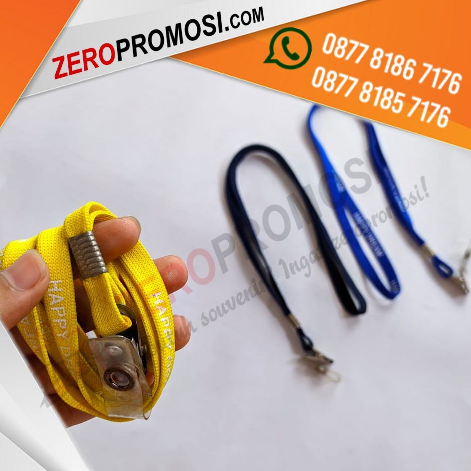 Souvenir Promosi Tali Lanyard Id Card + Penjepit Name Tag