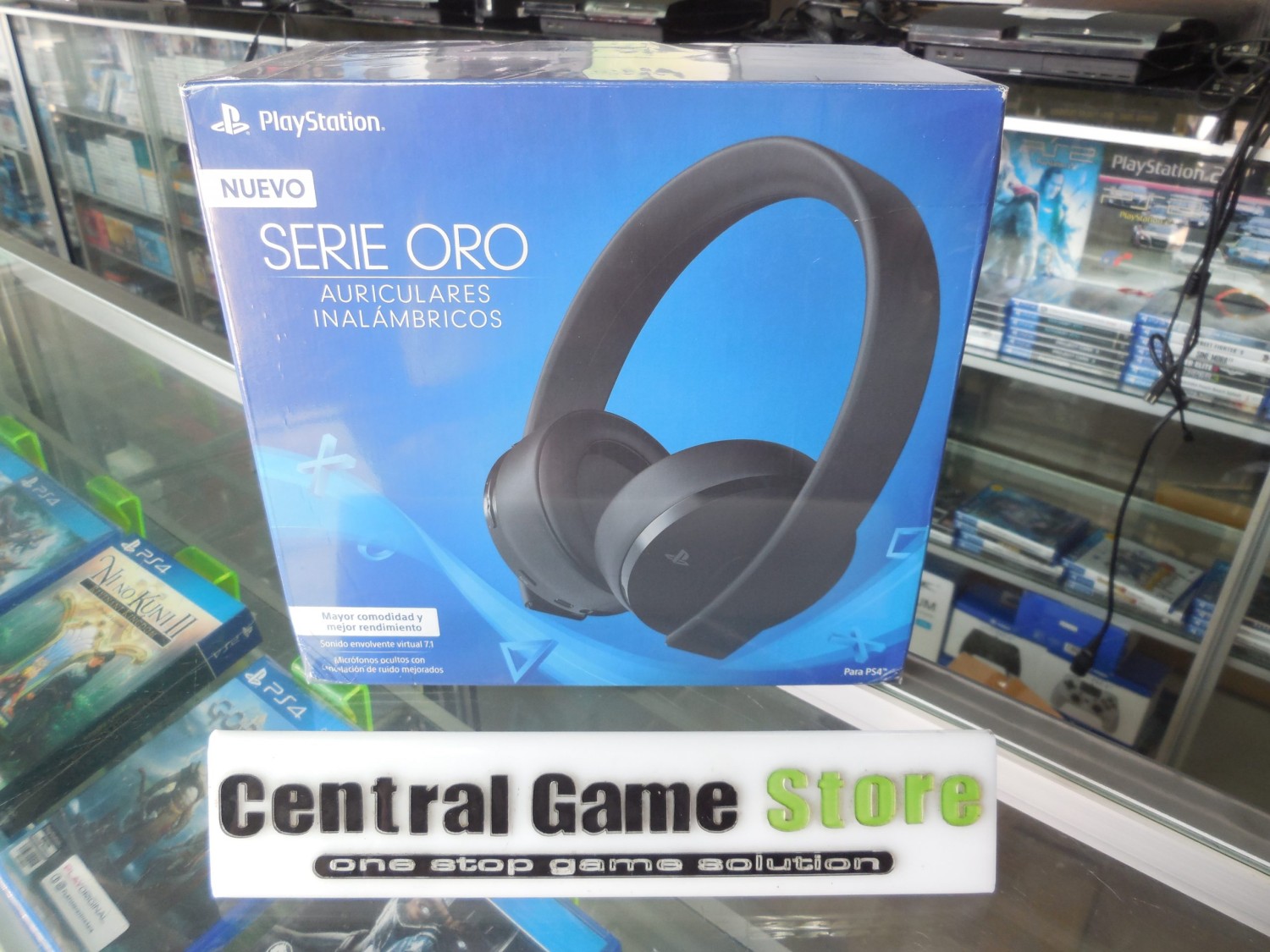 PS4 Gold Wireless Stereo Headset New Version