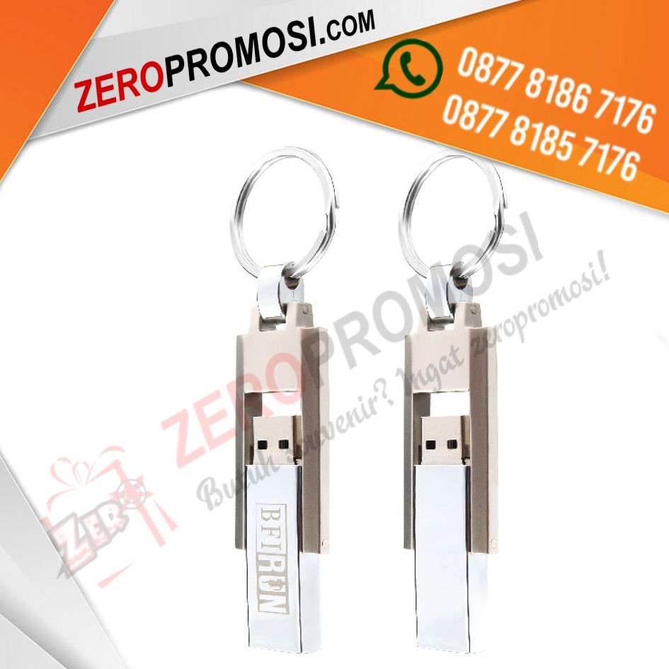 Souvenir Flashdisk Metal Ganci Kode FDMT24 Custom