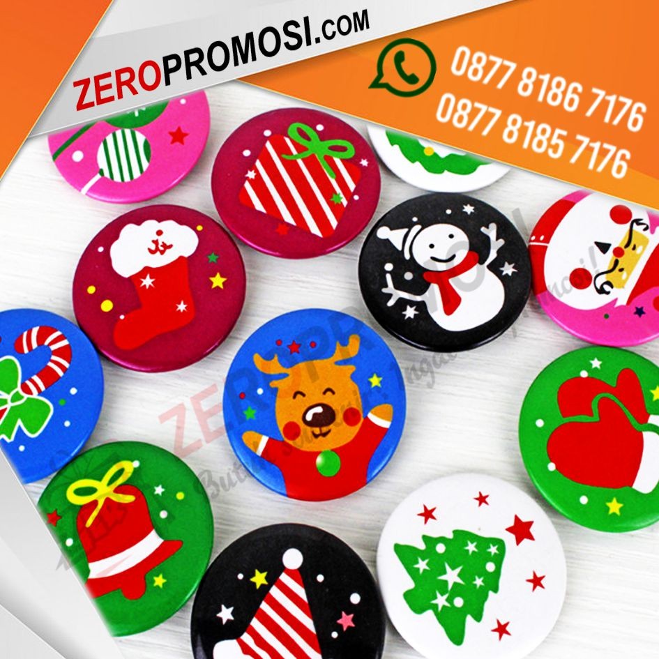 Souvenir Natal Pin Peniti Christmas Custom Harga Terbaik