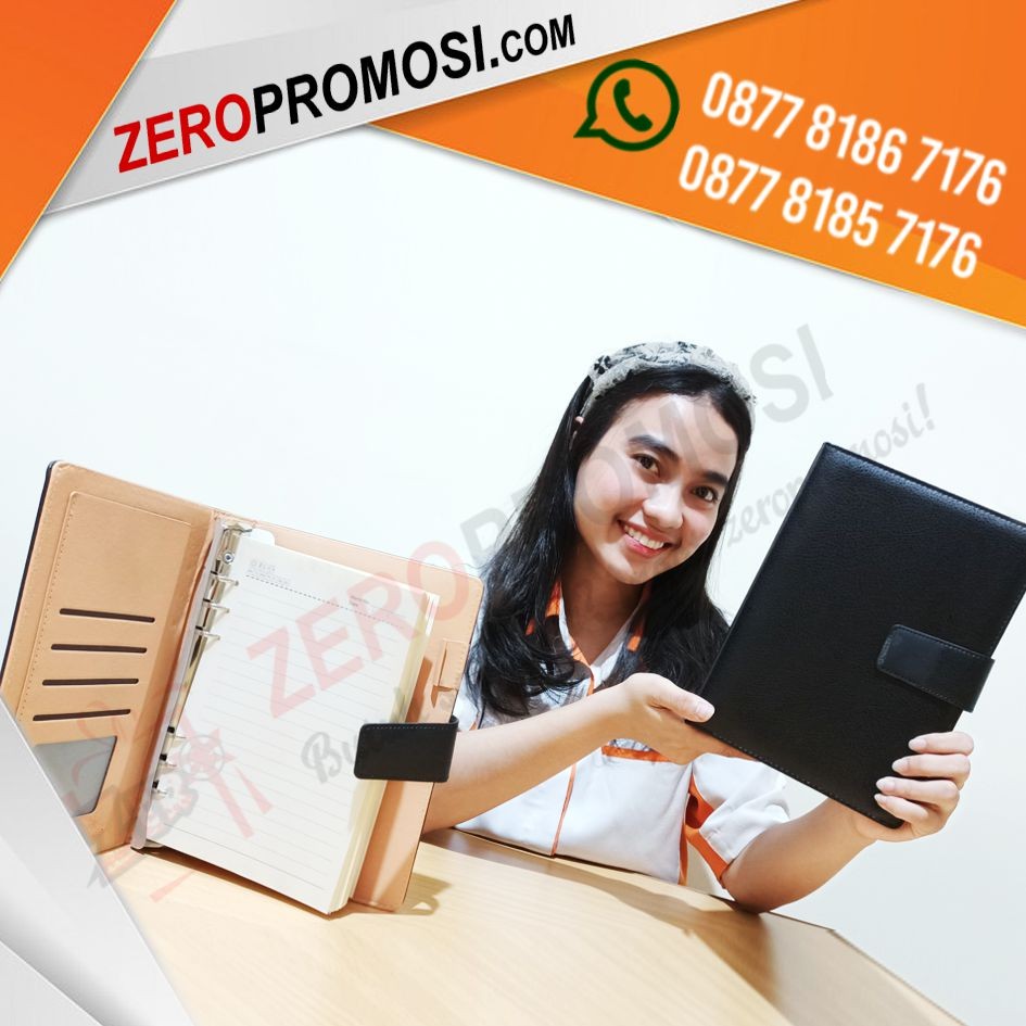 Buku Agenda Kantor Semi Kulit Kode AG-02 Cetak Logo