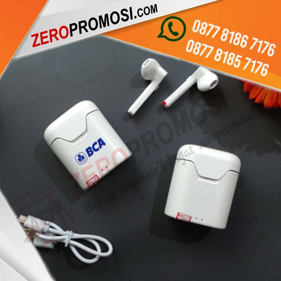 Earphone Bluetooth Kode TWS01 Custom Logo