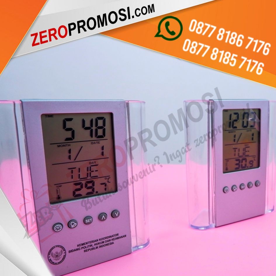 Souvenir Jam Meja Digital JMP-03 Custom Promosi