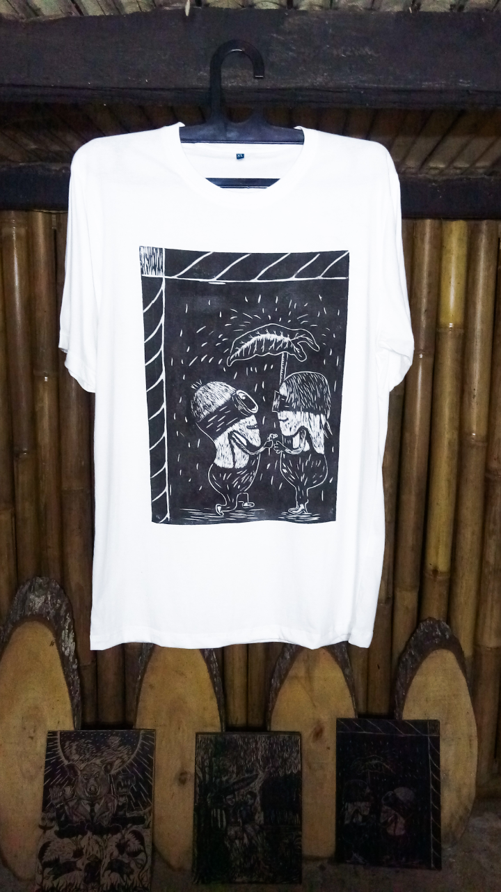 olih iwak(sablon cukil)