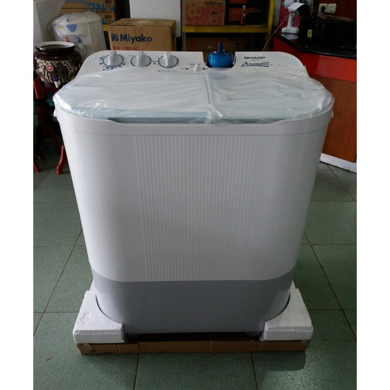 Mesin Cuci Sharp Twin Tube ES T77F-PBK/PPK