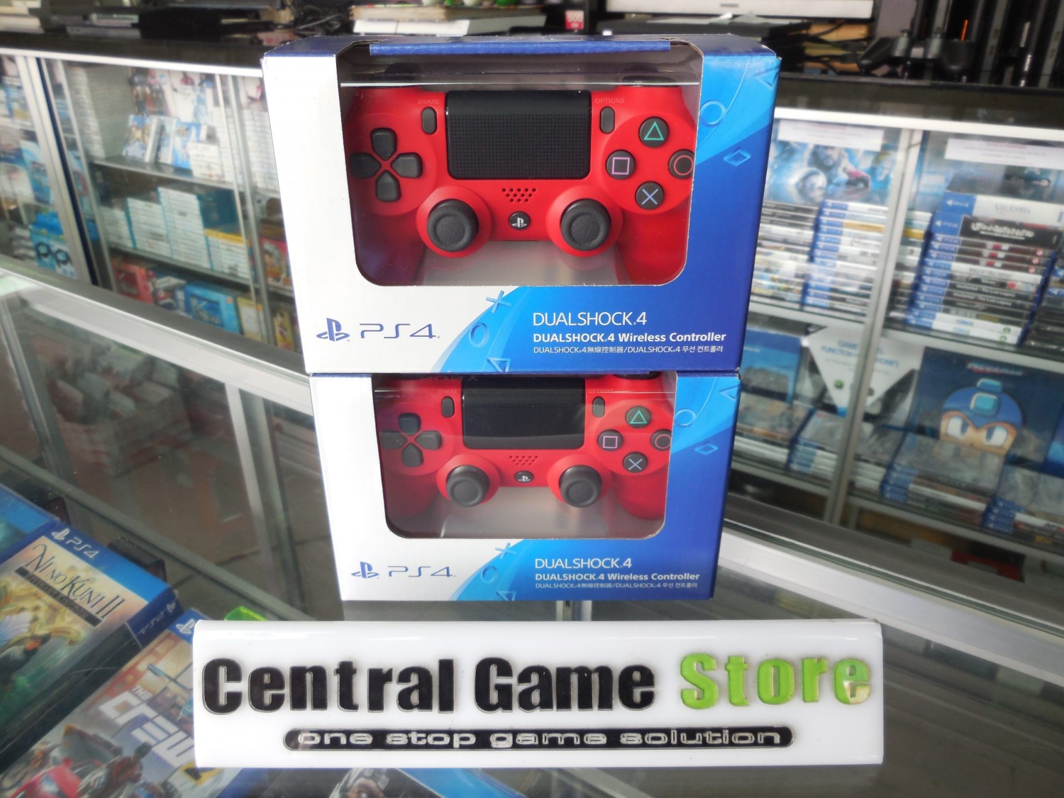 PS4 New Dualshock 4 Wireless Controller Light (Magma Red)