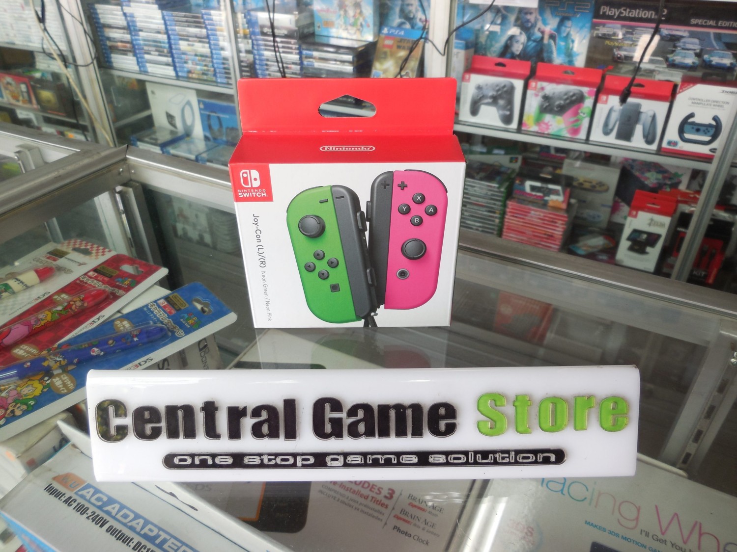Switch Joy-Con Controller (Neon Green / Neon Pink)
