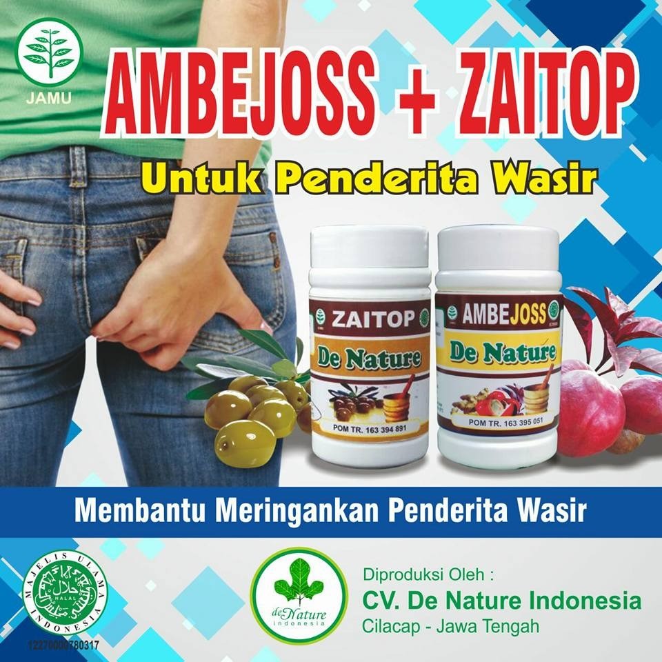 Obat Ambeien Wasir Ambejoss+Zaitop Asli De Nature