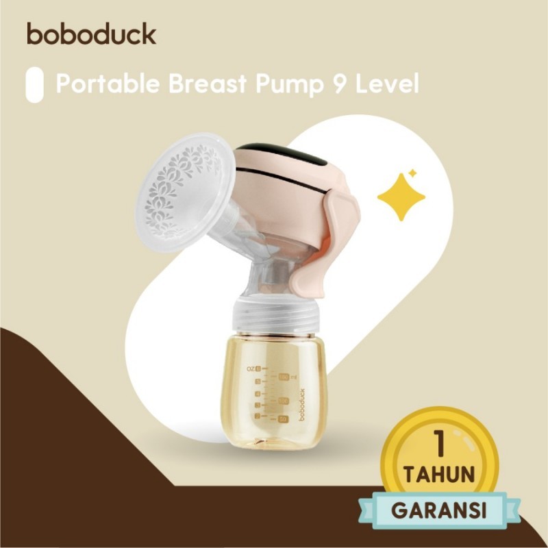 Boboduck Electric Breast Pump Wireless Portable Pompa ASI - 9 Level
