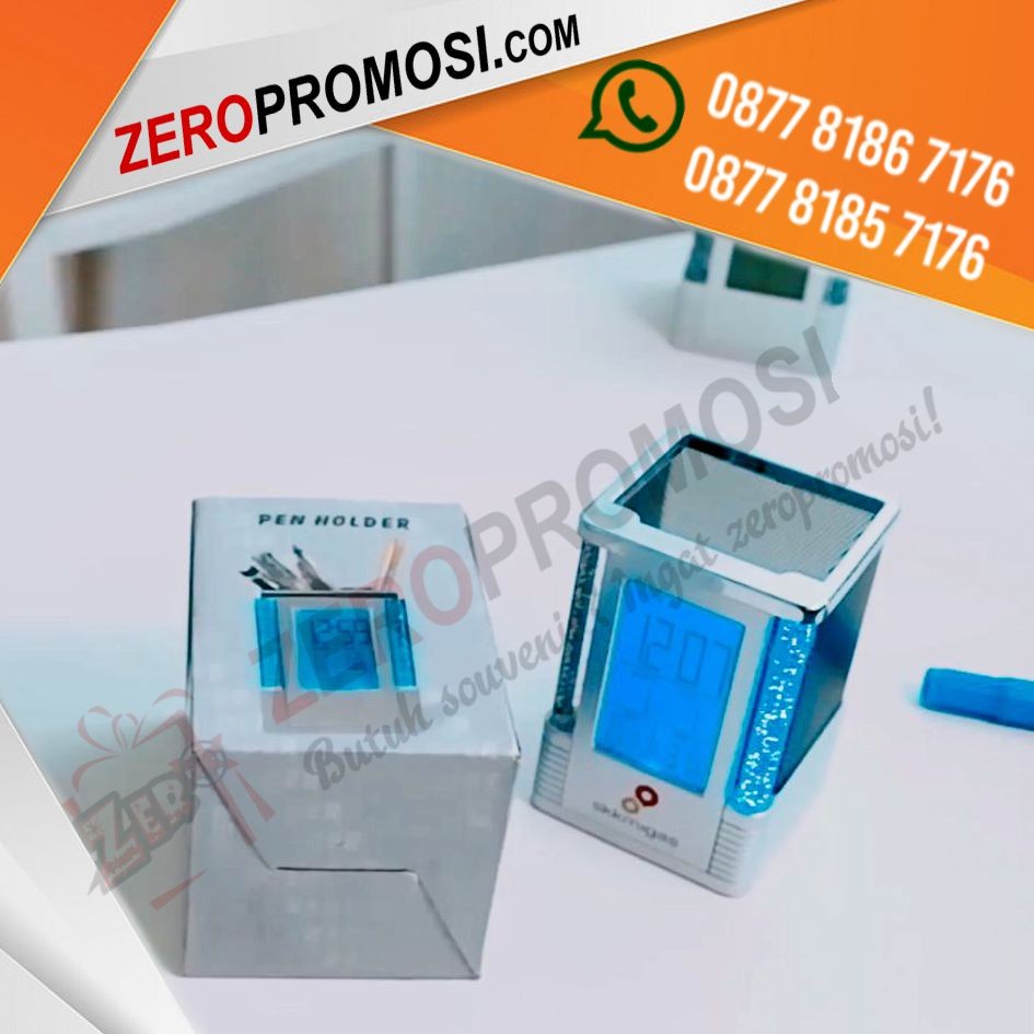 Souvenir Jam Meja Digital JMP-02 Dengan Lampu Warna