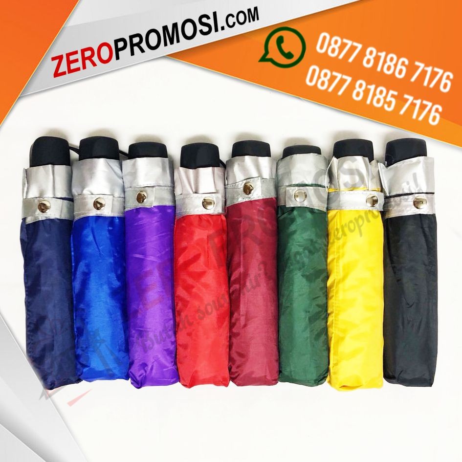 Barang Promosi Payung Lipat 3 Eksklusif Lapis Silver (L3 6W) Murah