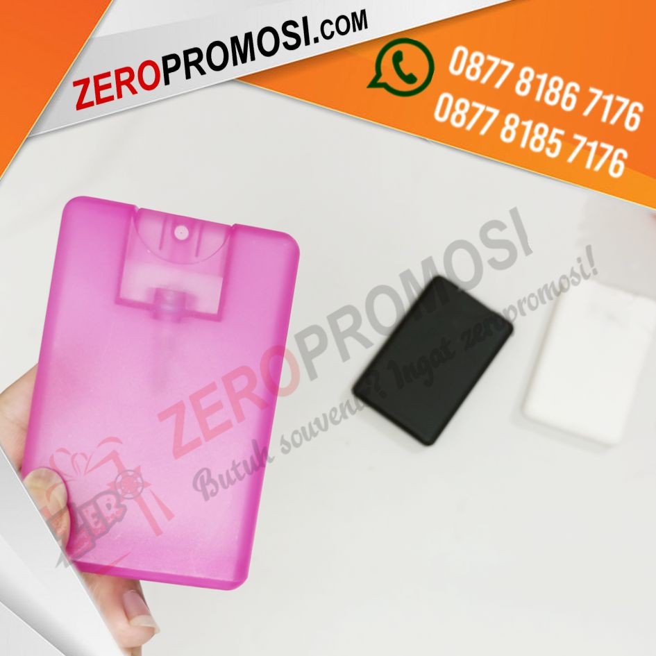 Souvenir Pocket Card Hand Sanitizer Spray Unik Isi 20 ML