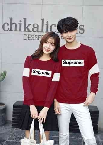 [Cp Supreme Maroon LT] couple baju babyterry maroon