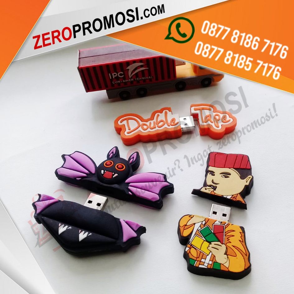 Souvenir USB Flashdisk Rubber Custom Model Unik