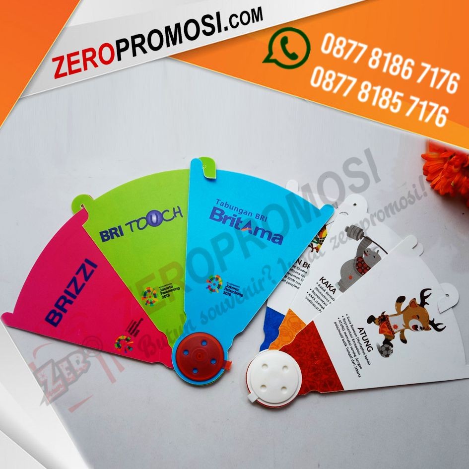 Souvenir Kipas PVC Promosi Model Buku Mini Unik