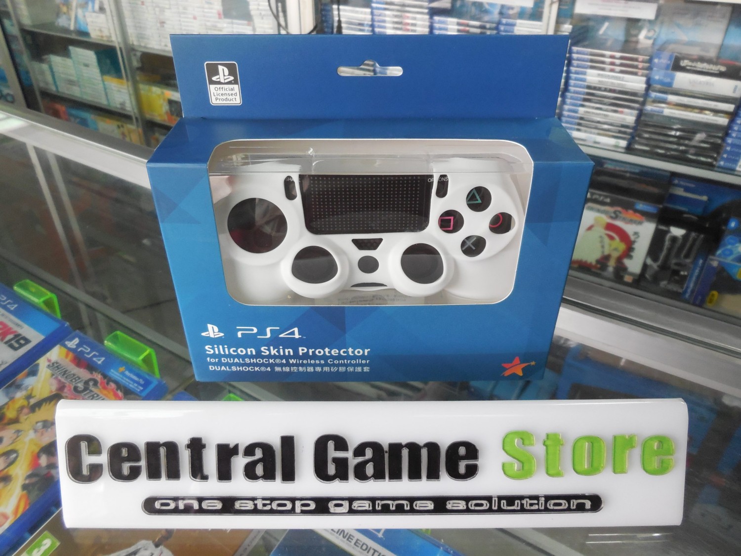 PS4 Silicon Skin Protector – PlayStation Official Licensed Product (White)